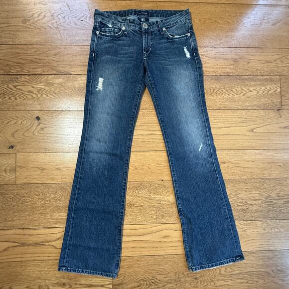 IMMORTALITY by Dianna Taleshi Boot Cut Low Rise Jeans SZ 29 Rock Bling Goddess - Picture 1 of 12